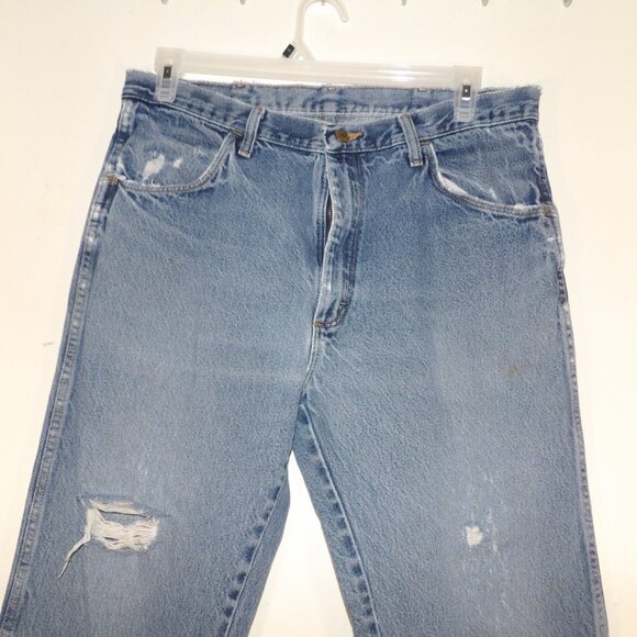 Rustler Distressed Well Worn Jeans Sz 36/30 - Picture 2 of 6